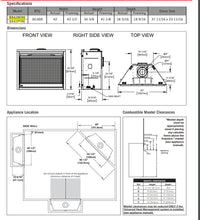 Load image into Gallery viewer, 42" Natural Gas Direct Vent Fireplace INSTALLED!