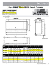 Load image into Gallery viewer, Built In Electric Fireplace 59" Onyx