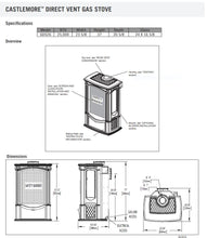 Load image into Gallery viewer, Napoleon Castlemore Winter Frost Direct Vent Stove
