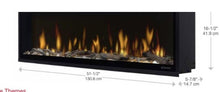 Load image into Gallery viewer, 50&quot; Built in Linear Electric Fireplace
