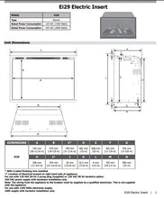 Load image into Gallery viewer, Electric Insert Ei29 With Trim
