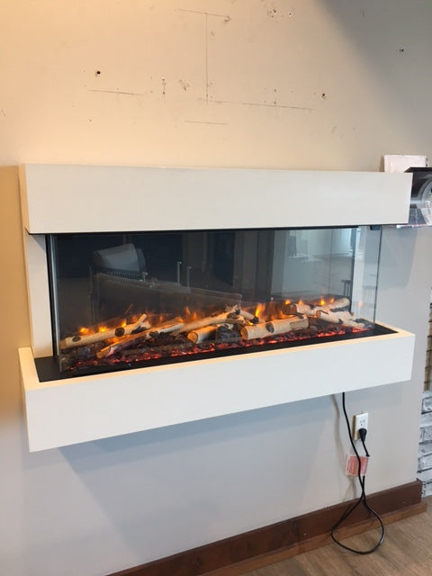 3 Sided Electric Fireplace & Mantel