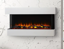 Load image into Gallery viewer, 3 Sided Electric Fireplace &amp; Mantel
