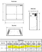 Load image into Gallery viewer, 36&quot; Electric built in Fireplace
