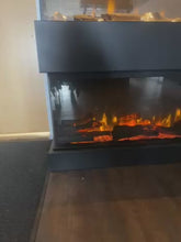 Load and play video in Gallery viewer, Ignite Ultra 74" Linear Electric Fireplace
