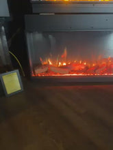 Load and play video in Gallery viewer, Built In Electric Fireplace 59" Onyx
